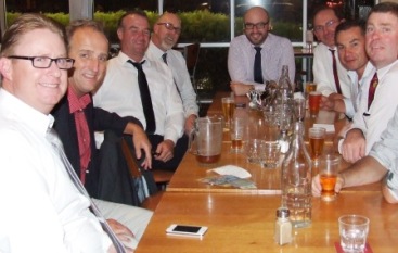 The Fourth Eleven was well represented: L-R Dean Lawson, Brett Curran, Sean O'Kane, Kevin Gardiner, Steve Herbert, Mark Madden, Dean Jukic and Norm Wright.