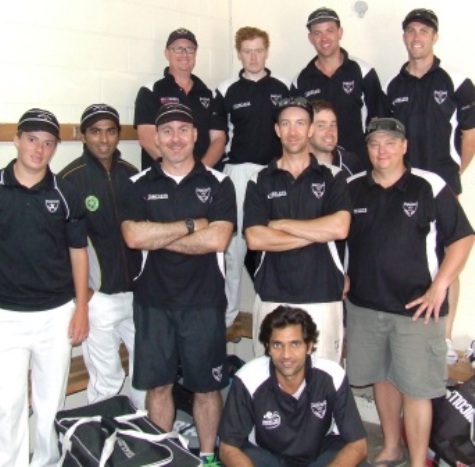 Our team: (L-R) Back - Dean Lawson, Kris Garland, Matt Thomas and Michael Ozbun. Middle - Dan Comande, Khalid Hassan, Adam Patchell, Ben Thomas, Pat Felmingham and Mark Gauci. At front is speedster Nasir Ahmed.
