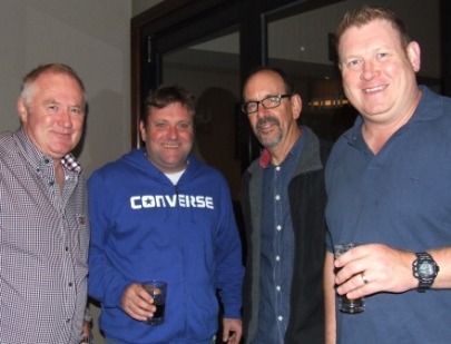 The English aren't outnumbered in this group: L-R John Garland, James Holt, Alan Thomas and Simon Thornton. 