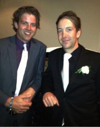 Elegant: Just like their strokeplay on the field for Moonee Valley. Matt (left) and Ben Thomas.