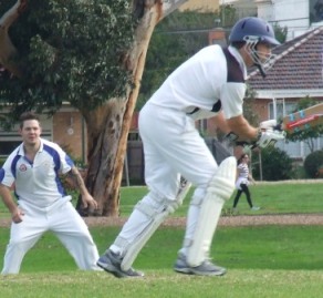 Ben Thomas showed some deft touch, but his innings was over too quickly.