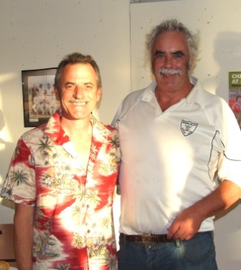 Charlie Walker (right) and Phill King after their match together.