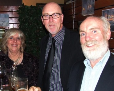 Pacing themselves: Sandra Thomas, Kevin Gardiner and Allan Cumming.