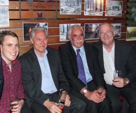 Charlie wasn't quite able to convince former cricketers (at other clubs) to pull on the Valley whites. L-R Nigel Walker, Rod Wilson, Charlie Walker and Jim Tennison.