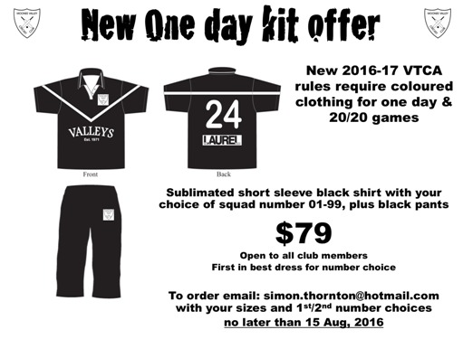 Order your Moonee Valley colored kit now