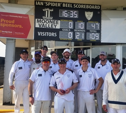 The team broke a Thirds record dating back to the 1980s for the best total defended: L-R: Jordon McDonald, Clyde D'Cruz, Adam Patchell, Ben Skok (rear), Ed Rayner, Daniel Phillips, Jeremy Davey, Dean Lawson, Paul Bannister, Geoff Shiell and Dean Jukic.