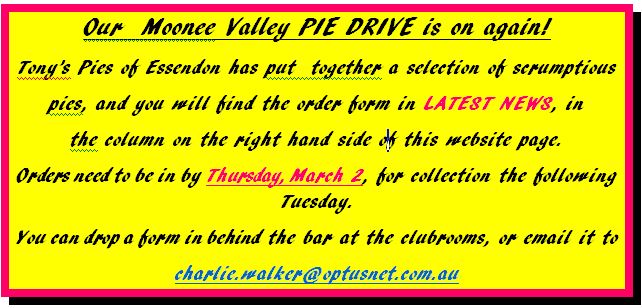 Our MVCC pie drive