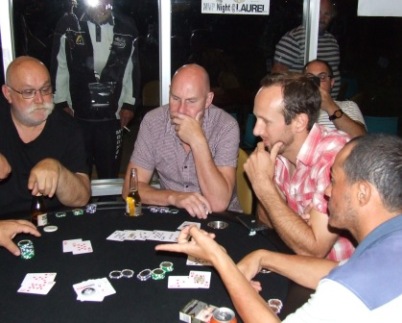 Looking serious: L-R Michael Felle, Tony Gray, Gerard Parker and Dan Terzini.