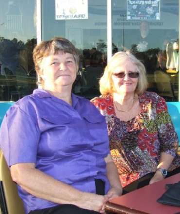 We probably wouldn't have our cricket club if it wasn't for the behind-the-scenes work by the partners of our founders. Betty McLeod (left) and Heather Storey.