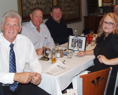 Plenty of silverware on the table: L-R Rex Bennett, Darren Nagle, Simon Thornton and Kim Simmons.