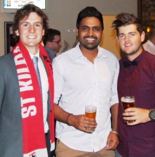 Time to celebrate: L-R Paul Bannister, Jatinder Singh and Chris Pollock.