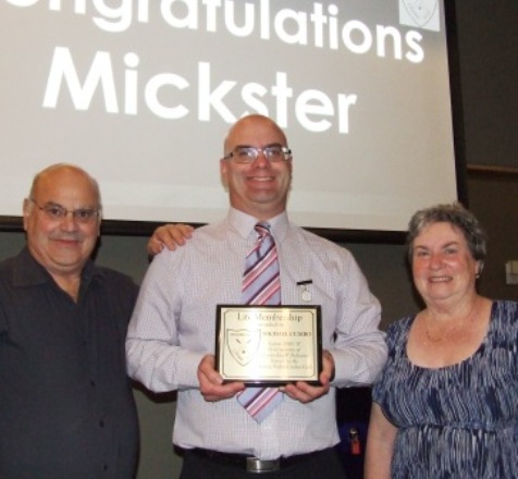 Proud family: New Life Member Michael Cumbo with parents Joe and Carol.