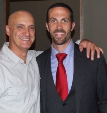 Elegance: Coach Lou Raffaele with Seconds captain Michael Ozbun.