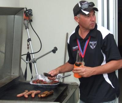 Dean Jukic wowed the guests with his barbecue skills.