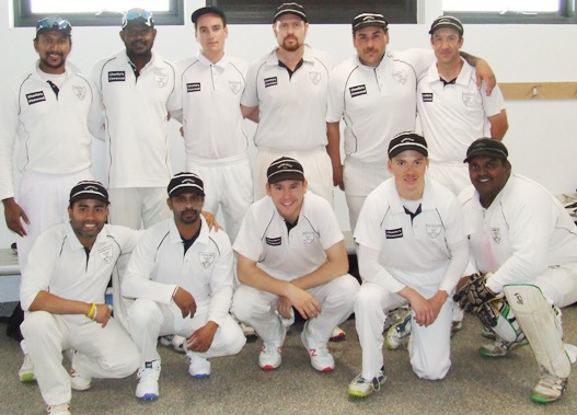 Our record-breaking team: L-R. Back - Shiwantha Kumara, Nadeera Thuppahi, Anthony Cafari, Nate Wolland, Joshua Gorry and Ben Thomas. Front - Sumit Anand, Sameera Vithana, Jack Newman, Dan Comande and Channa DeSilva.