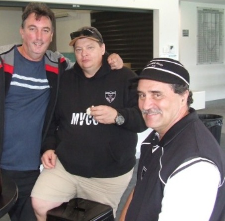 A lot of games together: L-R Jim McKenzie, Mark Gauci and Tony Gleeson.