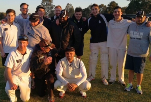 Our team which won the pre-season hit-out in Barham. L-R: Back - Matthew Esmore, Matt Thomas, Mark Gauci, Anthony Cafari, Nate Wolland, Channa DeSilva, Daniel Comande, Stephen Esmore, Nigel Cowan and Anthony Leonardo. Front - Ben Thomas, coach Lou Raffaele and skipper Rajan Aiyappan.