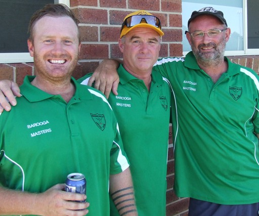 There's a first time for everything - and the O'Kane brothers (from left) Peter, Sean and Mark played a cricket match together for the first time - and a winning one at that!