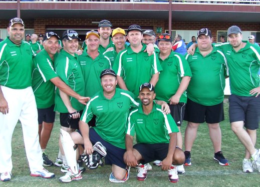 A Moonee Valley win - just like in 2009/10. L-R: Back - Amit Chaudhary, Dean Jukic, Daniel Phillips, Sean O'Kane, Matt Thomas, Craig Pridham, Kane Harding, Mark O'Kane, Mark Gauci, Ryan Fairclough and Pat Felmingham. Front - Peter O'Kane, Rajan Aiyappan.