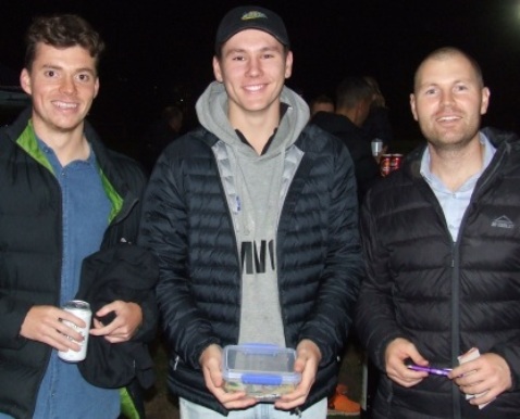 Some of our young guns were on the collect for raffle tickets. L-R First Eleven bowling award winner Dan Comande, First Eleven captain and MVP Jack Newman and Fifths captain Dominic Rettino.