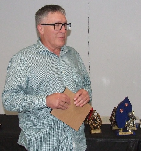 Stuck for words? Peter Golding was awarded Life Membership plus the Lindsay Jones Best Clubman award.