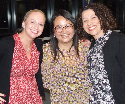 Thanks to the partners: L-R Vanessa Schuller, Tien Polonidis and Agatha Jukic.