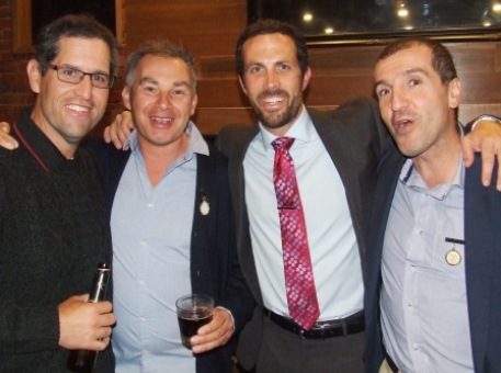 A selection of committee members and Life Members: L-R Brendan Rhodes, Dean Jukic, Michael Ozbun and Jim Polonidis.