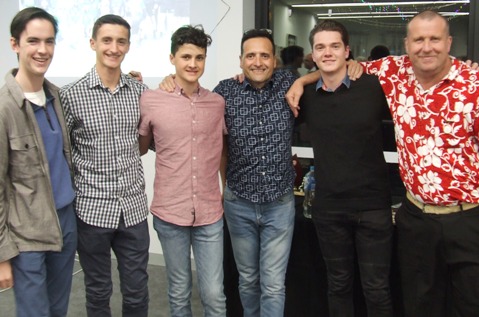 The Sevenths - on to more victories next season. L-R Joshua Boult, Luca, Noah and Bill Nimorakiotakis, Tom Janetzki and Shaun Rayment.