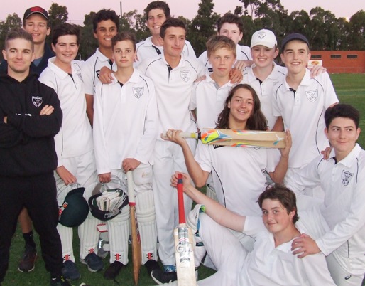 Our GF team. L-R: Back - coach Stephen Ward, Jack Drew, Tomas Morrissy, Krish Kanchan, Charlie Crook, Bevan Holder, Luca Nimorakiotakis, Jamie Akhurst, Noah Wallwork, Jack Cumming and Dylan Pleban. Front - Max Pickering, Caoimhin Corcoran and Felix Fischer.