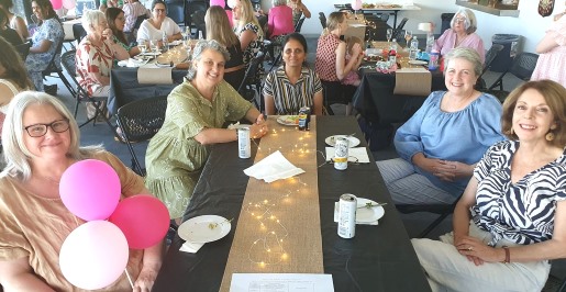 Around the table: L-R Kim Simmons, Sandra Verschoor, Sridevi Thoppe, Nicole McLachlan and Virginia Gardiner.