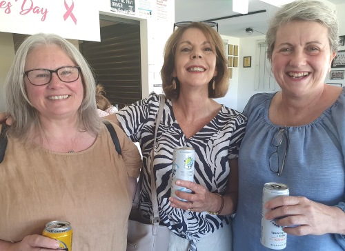 A happy group: L-R Kim Simmons, Virginia Gardiner and Nicole McLachlan.