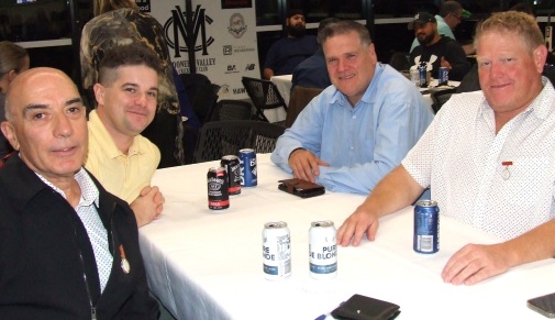Some tales were told...... L-R John Talone, Stephen Ward, Geoff Smith and Darren Nagle.