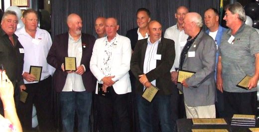 Members of our Team of the 80s: L-R Terry Nagle, Darren Nagle, Gary Irons, Greg Meyers, Greg Peters, Bill Nagel, Gary Dudderidge, Mick Harvey, Warwick Nolan, Ian Denny and Ian Sutherland.