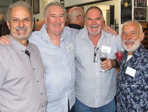 A blast from the past: L-R past players John Bentivoglio, Alan Sutherland, Brian O'Reilly and Tony Coco.