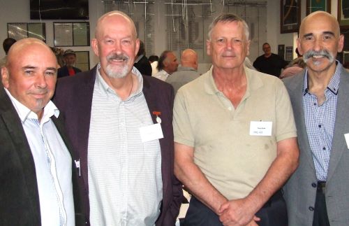 A lot of history at the Valley: L-R Gary Dudderidge, Gary Irons, Tony Hicks and Joe Ansaldo.