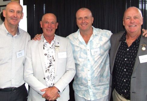 Old times: L-R Mick Harvey, Greg Peters, Bill Loughron and Warwick Nolan.