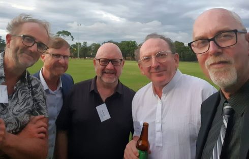Is the band getting back together? L-R Brett Curran, Dean Lawson, Paul Hobbs, Mark Madden and Kevin Gardiner.
