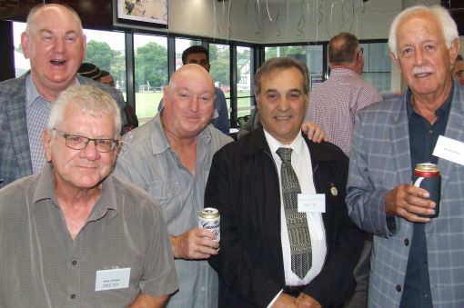 It's good to get together again! L-R Craig Ion, Garry Johnson, Magic Bevis, Bob Sciacchitano and Neil Henderson.