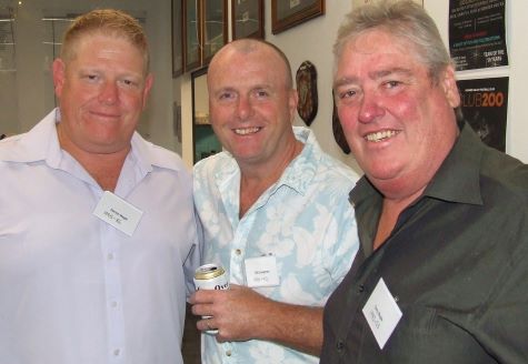 Enjoying the night: L-R Darren "Spud" Nagle, Bill Loughron and Terry "Tex" Nagle.