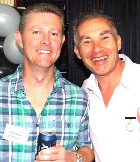 Plenty to remember - particularly Firsts and Seconds flags on adjoining grounds in 2009/10. Craig Pridham (left) and Dean Jukic.