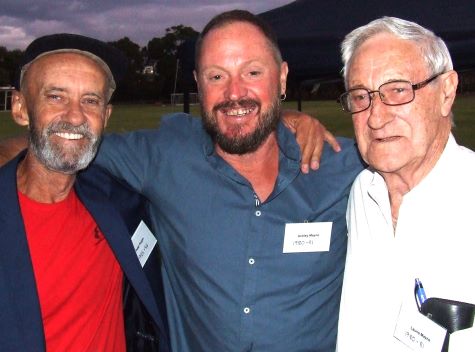 Peter Rogan with Ashley and Laurie Mayne - Ashley and dad Laurie being two of our Past Presidents.