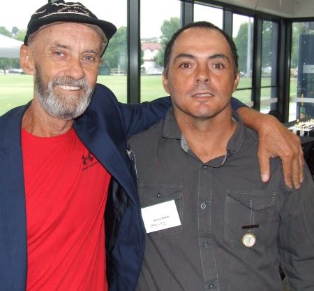 Proud Valley men: Peter Rogan (left) and 350-gamer Danny Terzini.