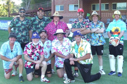 Our team for the big win in Round 1: L-R. Back - Vaib Deshpande, Amit Chaudhary, Mark Gauci, Brendan Rhodes, Daniel Phillips and Dean Lawson. Front - Sean O'Kane, Allan Cumming, Peter O'Kane, Tony Gleeson and Charlie Walker.