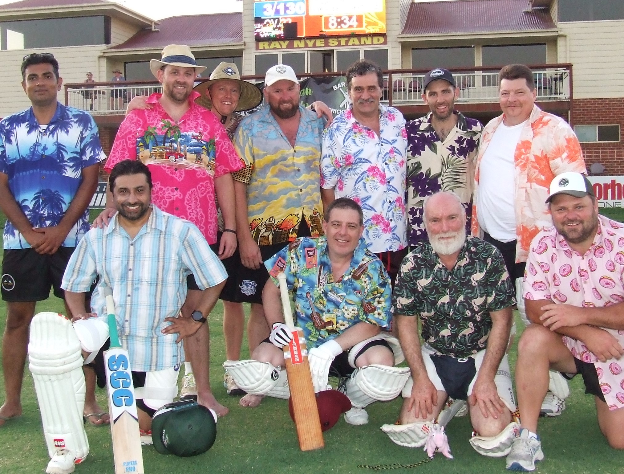 Our Barooga team - L-R. Back - Wasim Abbas, Matt Thomas, Craig Pridham, Adam Chapple, Tony Gleeson, Alistair Bloom, Mark Gauci. Front - Ihtisham Uddin, Daniel Phillips, Allan Cumming and Glen Courts.