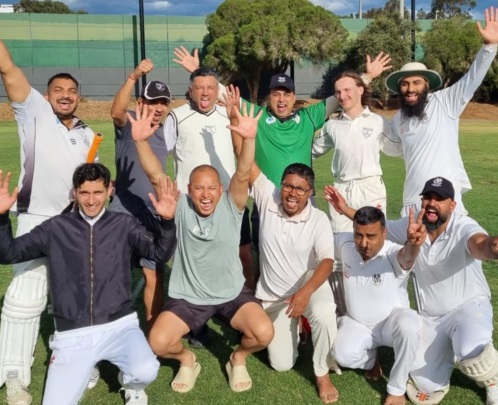 Celebrating the milestone: L-R. Back - Vinny Singh, Prashant Hirani, Sunil Bhandari, Sagar Bhatia, Josh Norsetter and Amolak Singh Saini. Front - Muhammad Amir, Chand Shrestha, Maks Rahman, Sukhi Jaiswal and Sunny Singh.