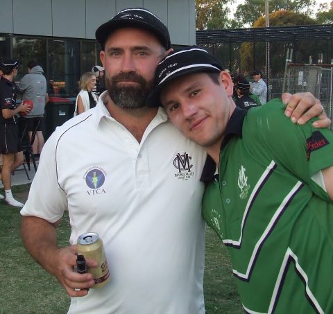 Two warriors who gave their all in the Firsts GF: Steve Hazelwood (left) and Jack Newman.