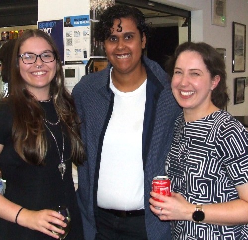 Women's team Premiership players: L-R Tara Newman, Jane Greenshields and current captain Sarah Fenn.