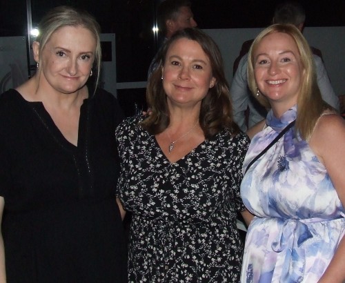 These functions aren't only about the boys: L-R Leanne Phillips, Sharon Marcelle and Vanessa Schuller.
