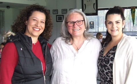 At Ladies Day: L-R Agatha Jukic, Kim Simmons and Vanessa Thomas.