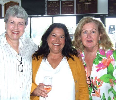 Stalwarts from our previous years with women's cricket - L-R Nicole McLachlan, Natalie Demarte and Jenny O'Brien.